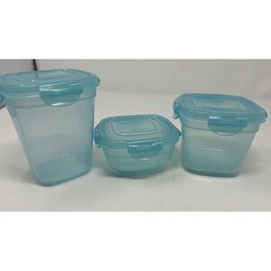 Lock N Lock Storage Containers 3 Piece Pantry Essential Set with Measurements